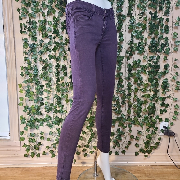 American Eagle Outfitters Women's Super Stretch Sateen Purple Jegging size 4 - Picture 7 of 15